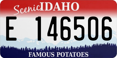 ID license plate E146506