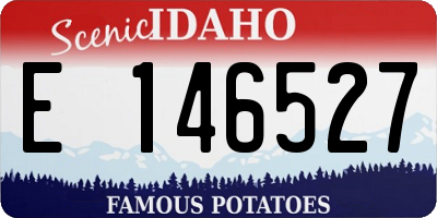 ID license plate E146527