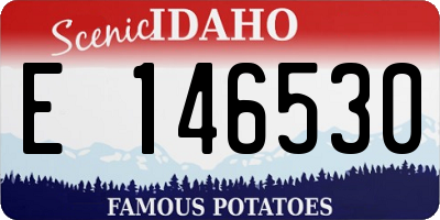 ID license plate E146530
