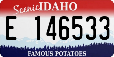 ID license plate E146533