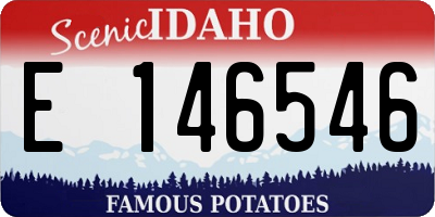 ID license plate E146546