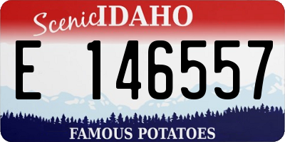 ID license plate E146557