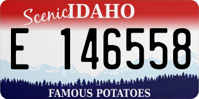 ID license plate E146558