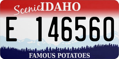 ID license plate E146560