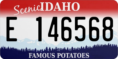 ID license plate E146568