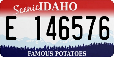 ID license plate E146576