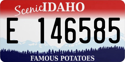 ID license plate E146585