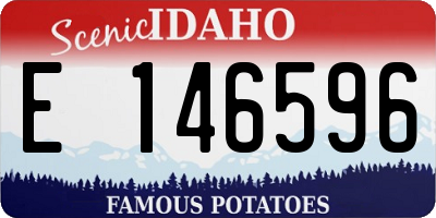 ID license plate E146596