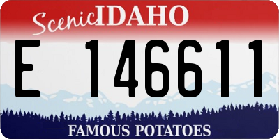 ID license plate E146611