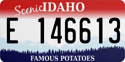 ID license plate E146613