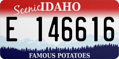 ID license plate E146616