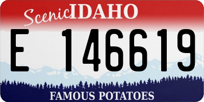 ID license plate E146619