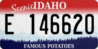 ID license plate E146620