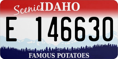 ID license plate E146630