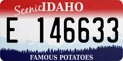 ID license plate E146633