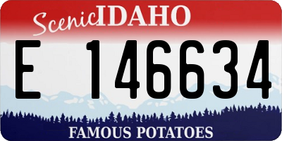 ID license plate E146634