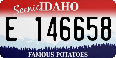 ID license plate E146658
