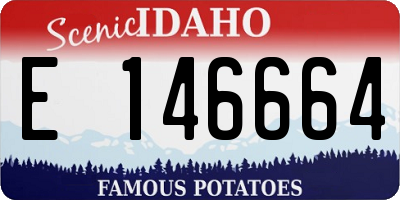 ID license plate E146664