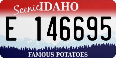 ID license plate E146695