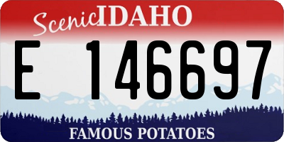 ID license plate E146697