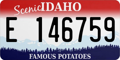 ID license plate E146759