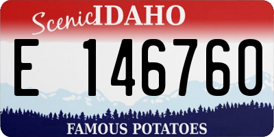 ID license plate E146760