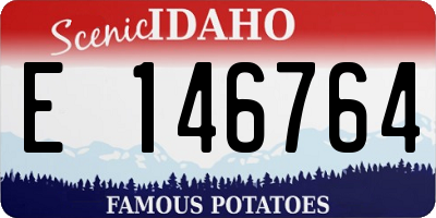 ID license plate E146764