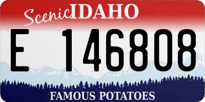 ID license plate E146808