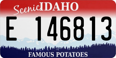 ID license plate E146813