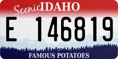 ID license plate E146819