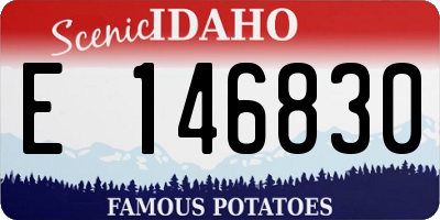 ID license plate E146830