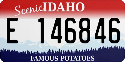 ID license plate E146846