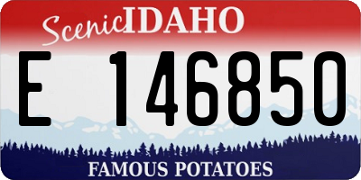 ID license plate E146850