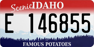 ID license plate E146855