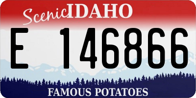 ID license plate E146866
