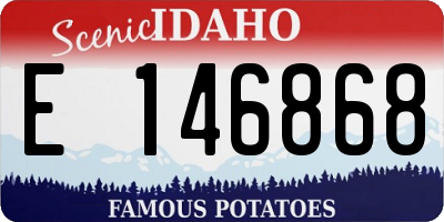 ID license plate E146868