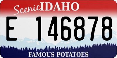 ID license plate E146878