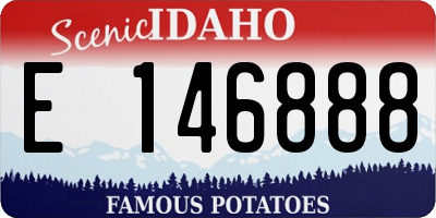 ID license plate E146888