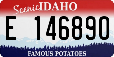 ID license plate E146890