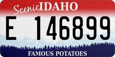 ID license plate E146899