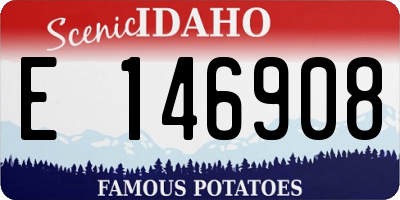 ID license plate E146908