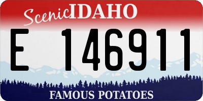 ID license plate E146911