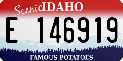 ID license plate E146919