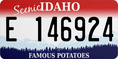 ID license plate E146924