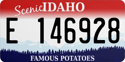 ID license plate E146928