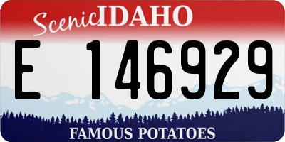 ID license plate E146929