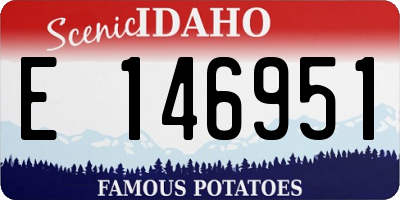 ID license plate E146951