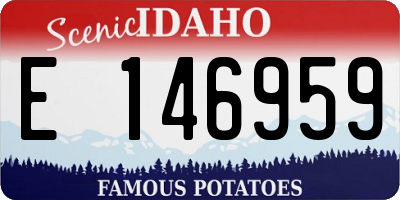ID license plate E146959