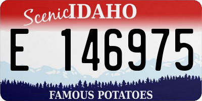 ID license plate E146975