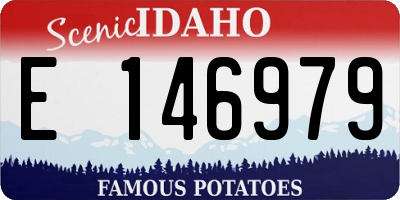 ID license plate E146979